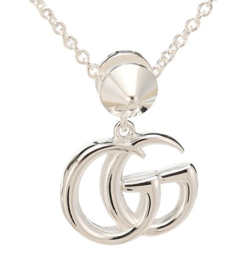 gucci gg marmont silver topaz necklace|gucci gg marmont.